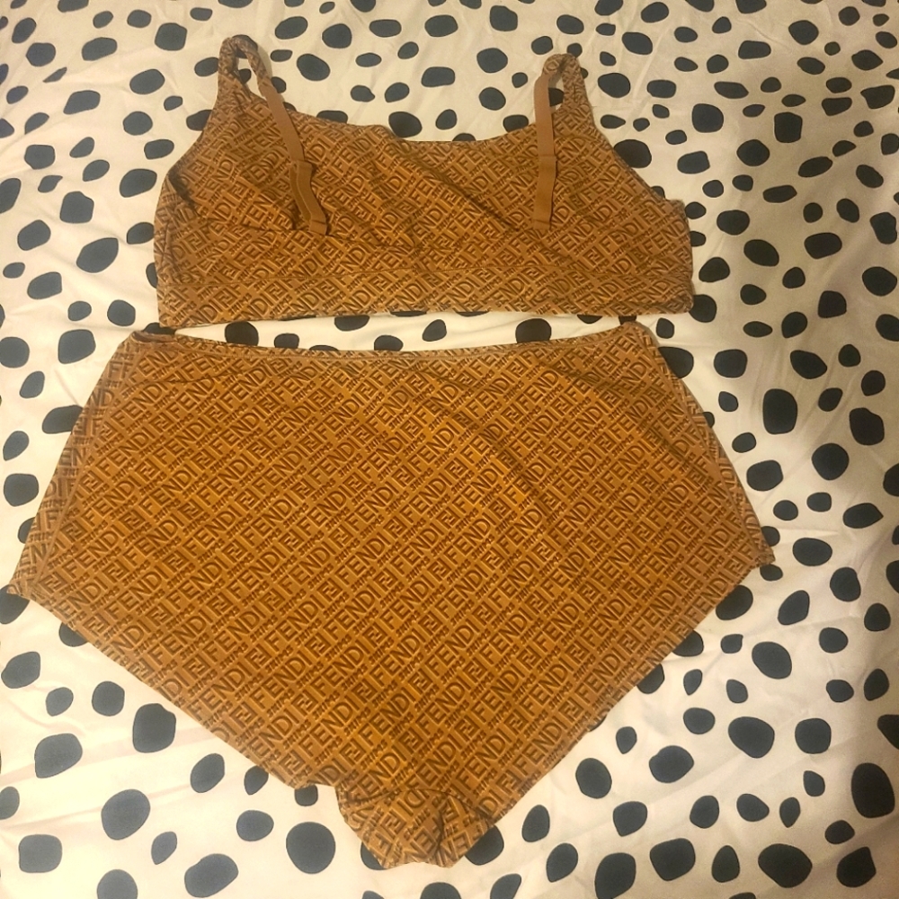 Fendi Skims bralette & panty set sz 4x NIB - Picture 2 of 5